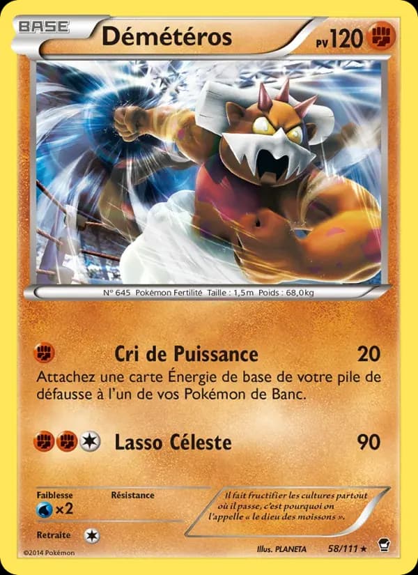Démétéros — Poings Furieux 58 French Pokémon card