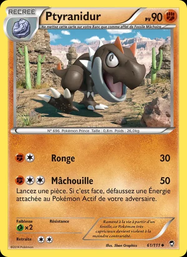 Ptyranidur — Poings Furieux 61 French Pokémon card