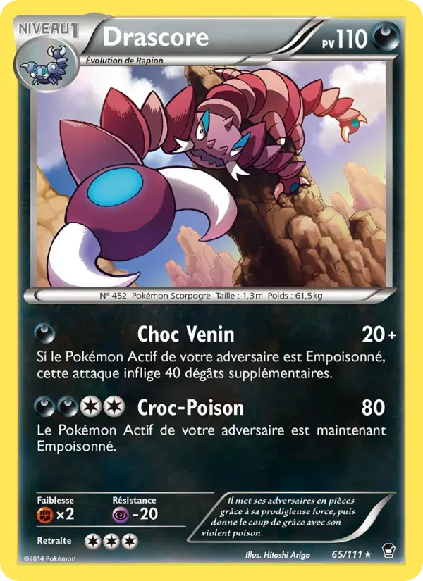 Drascore — Poings Furieux 65 French Pokémon card