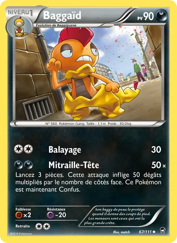 Baggaïd — Poings Furieux 67 French Pokémon card