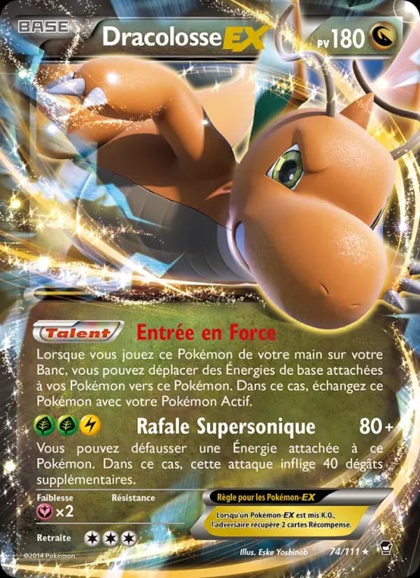 Dracolosse EX — Poings Furieux 74 French Pokémon card