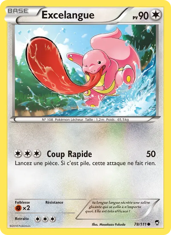 Excelangue — Poings Furieux 78 French Pokémon card