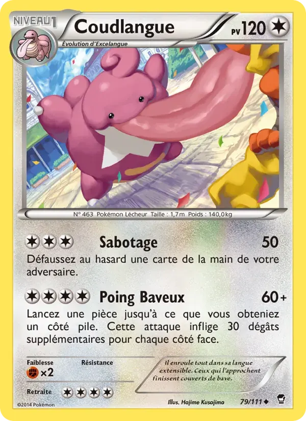 Coudlangue — Poings Furieux 79 French Pokémon card