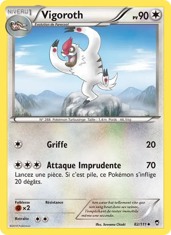 Vigoroth — Poings Furieux 82 French Pokémon card
