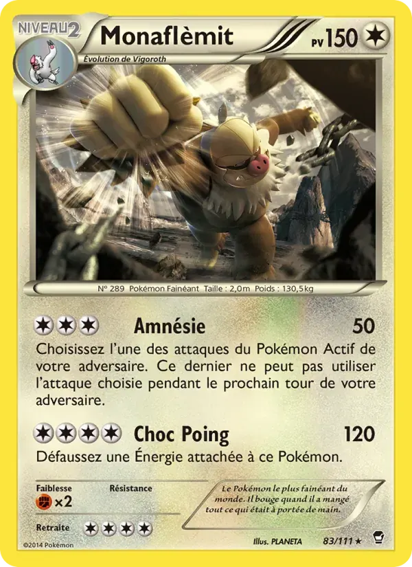 Monaflèmit — Poings Furieux 83 French Pokémon card