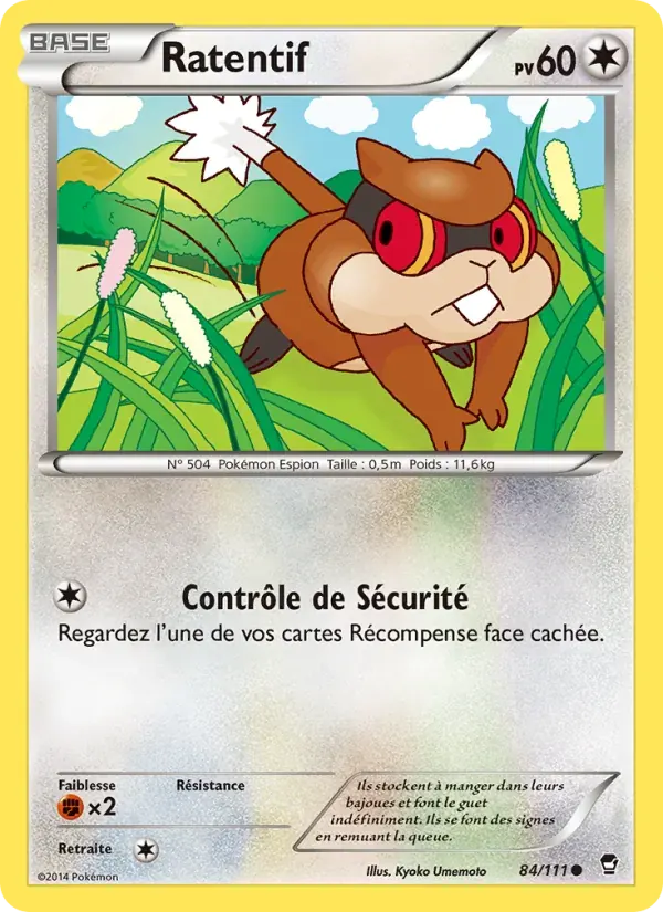 Ratentif — Poings Furieux 84 French Pokémon card