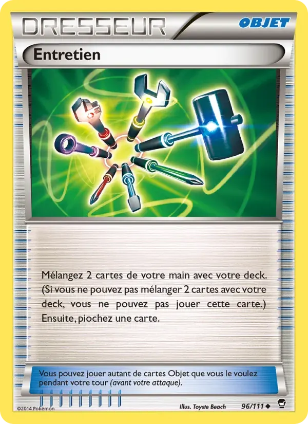 Entretien — Poings Furieux 96 French Pokémon card
