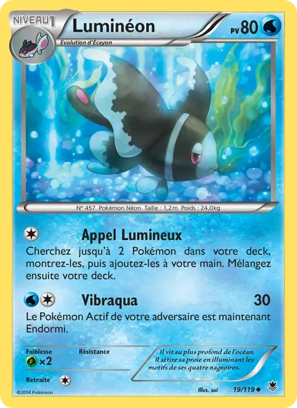 Luminéon — Vigueur Spectrale 19 French Pokémon card