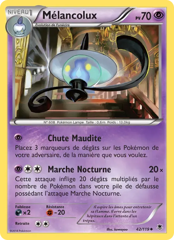 Mélancolux — Vigueur Spectrale 42 French Pokémon card