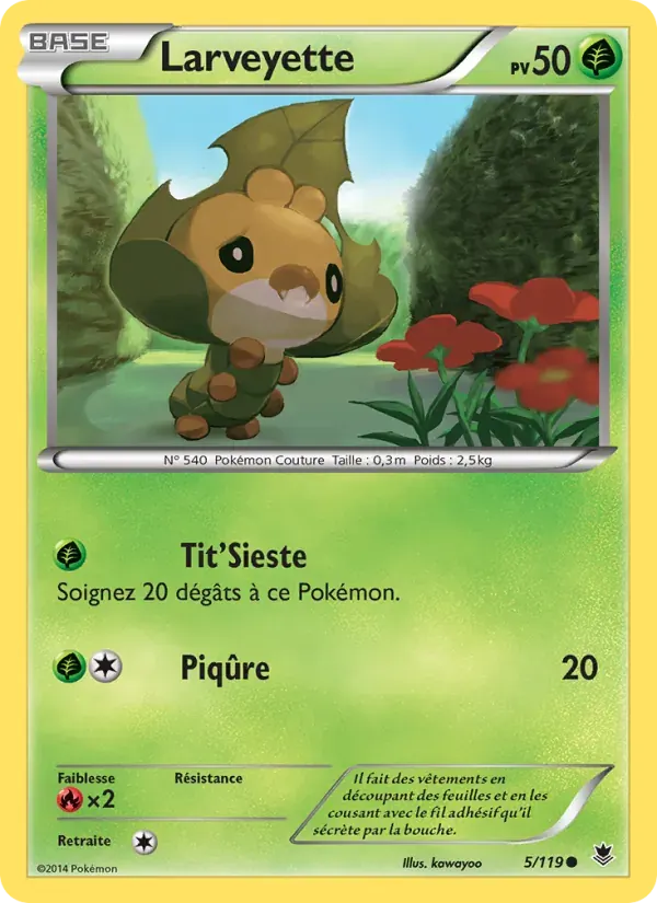 Larveyette — Vigueur Spectrale 5 French Pokémon card