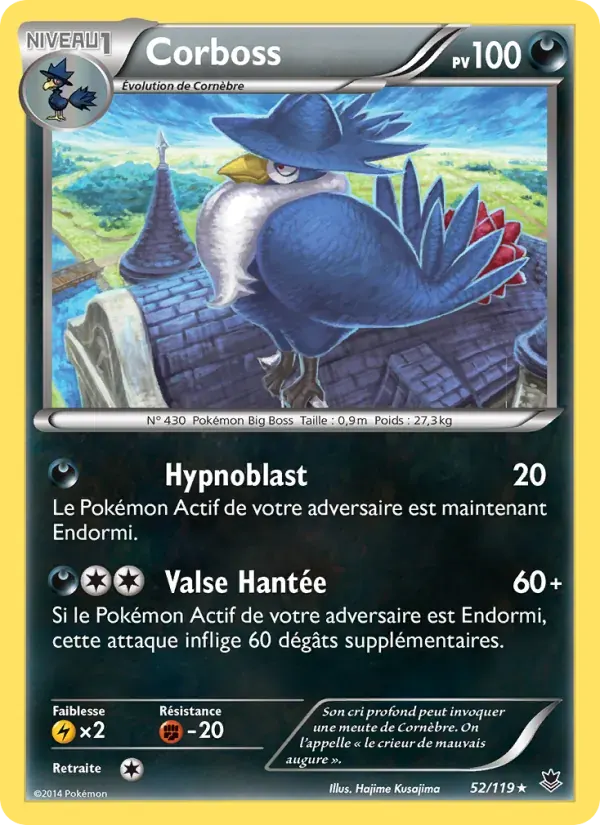 Corboss — Vigueur Spectrale 52 French Pokémon card