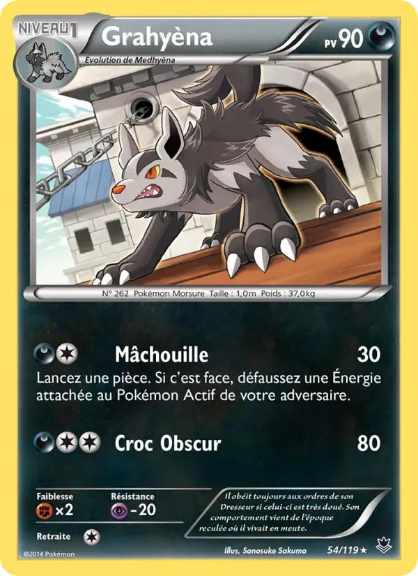 Grahyèna — Vigueur Spectrale 54 French Pokémon card