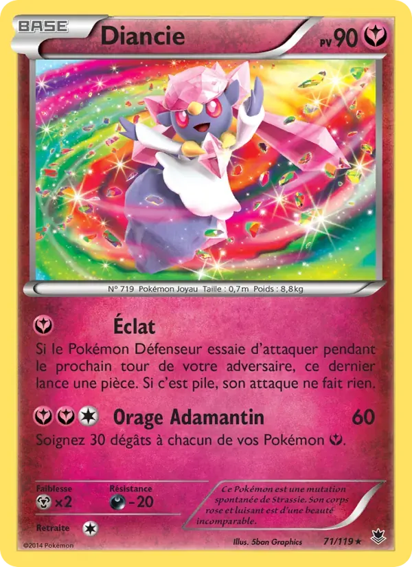 Diancie — Vigueur Spectrale 71 French Pokémon card