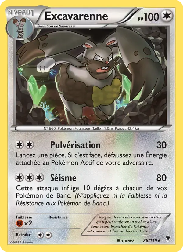 Excavarenne — Vigueur Spectrale 88 French Pokémon card