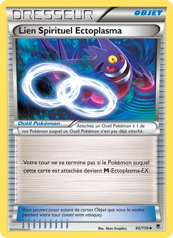 Lien Spirituel Ectoplasma — Vigueur Spectrale 95 French Pokémon card