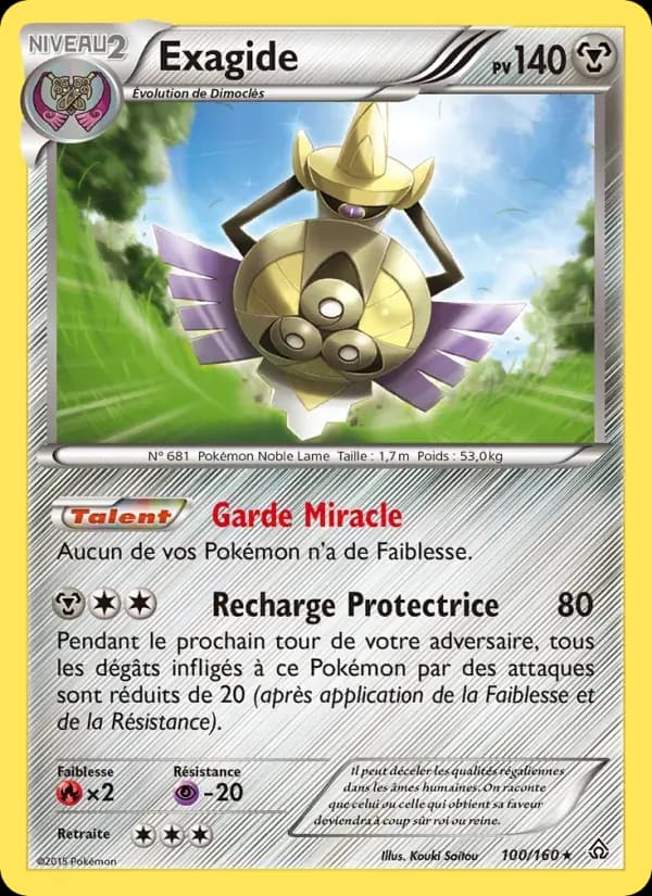 Exagide — Primo-Choc 100 French Pokémon card