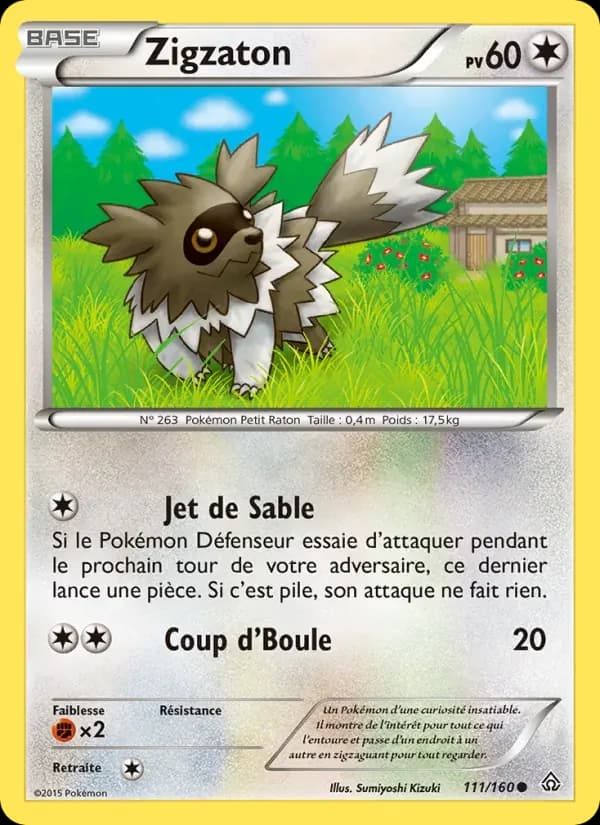 Zigzaton — Primo-Choc 111 French Pokémon card