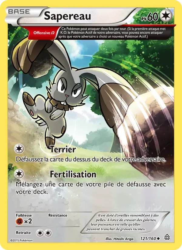 Sapereau — Primo-Choc 121 French Pokémon card