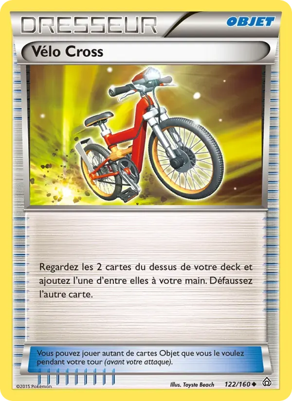 Vélo Cross — Primo-Choc 122 French Pokémon card