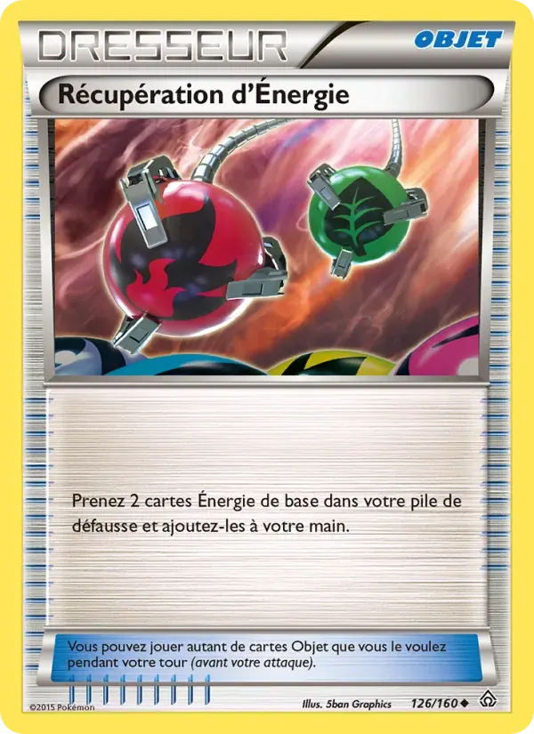 Récupération d'Énergie — Primo-Choc 126 French Pokémon card