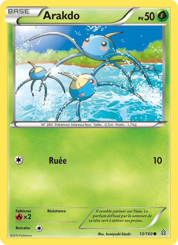 Arakdo — Primo-Choc 13 French Pokémon card