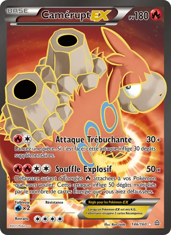 Camérupt EX — Primo-Choc 146 French Pokémon card