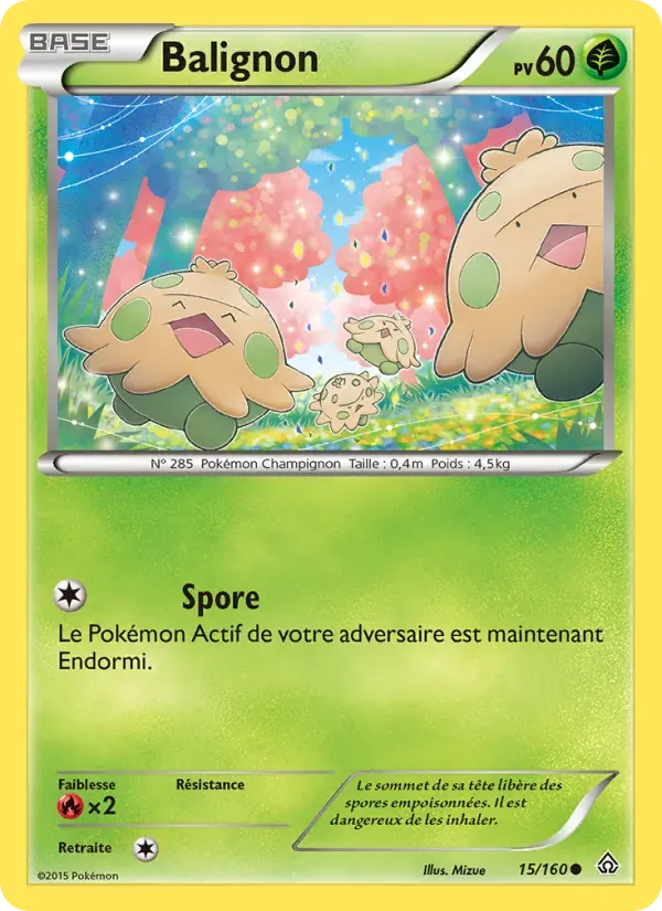 Balignon — Primo-Choc 15 French Pokémon card