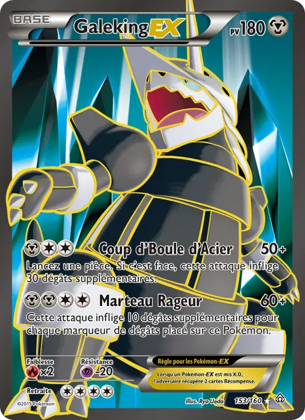 Galeking EX — Primo-Choc 153 French Pokémon card