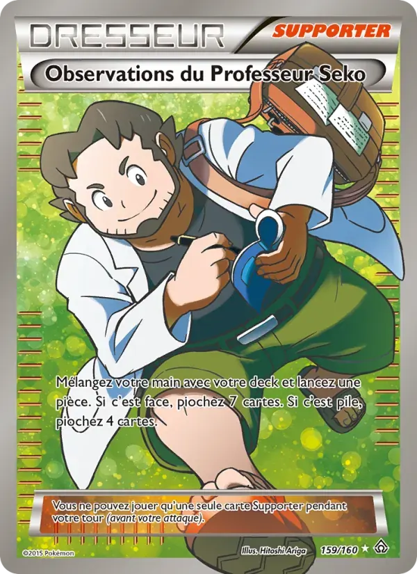 Observations du Professeur Seko — Primo-Choc 159 French Pokémon card