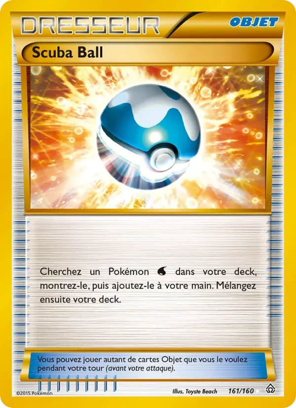 Scuba Ball — Primo-Choc 161 French Pokémon card
