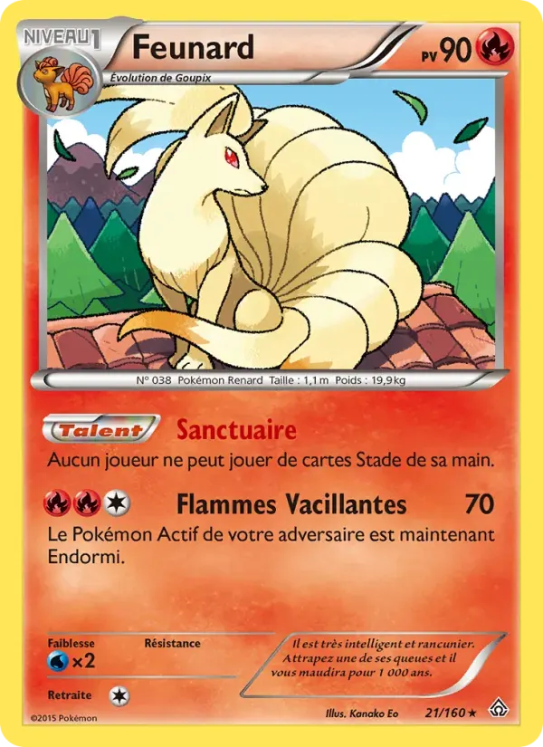 Feunard — Primo-Choc 21 French Pokémon card