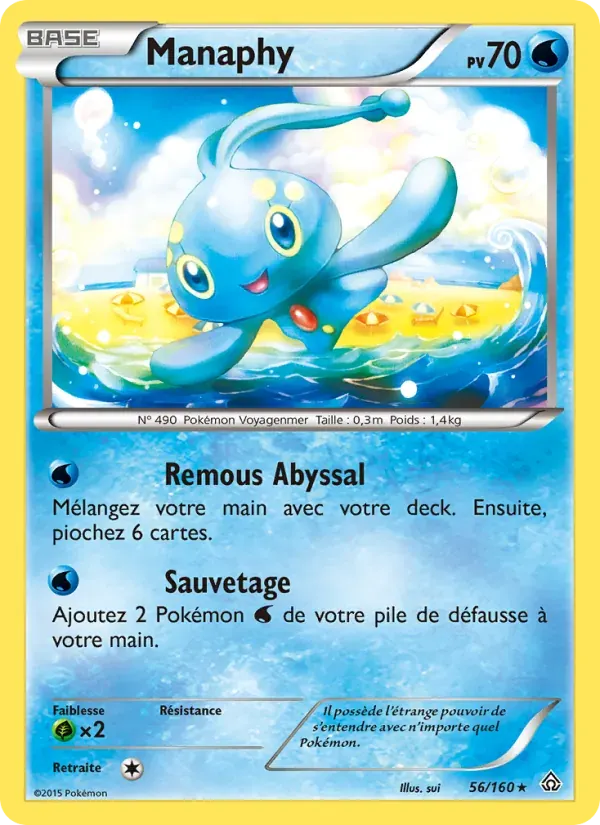 Manaphy — Primo-Choc 56 French Pokémon card