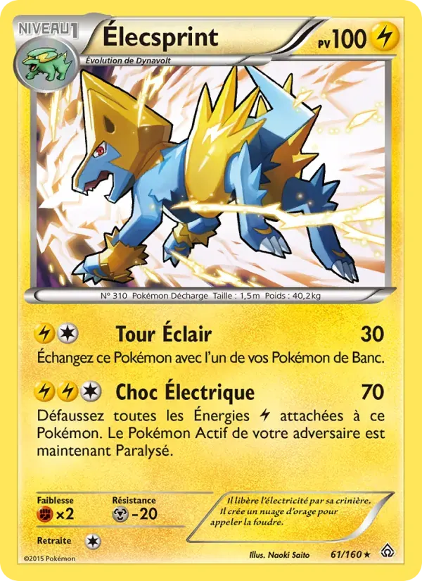 Élecsprint — Primo-Choc 61 French Pokémon card