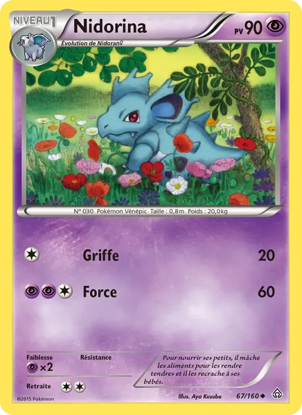 Nidorina — Primo-Choc 67 French Pokémon card