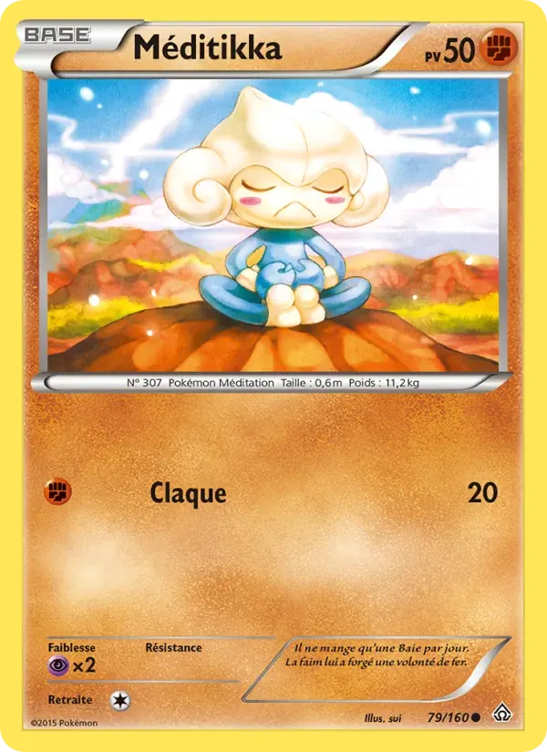 Méditikka — Primo-Choc 79 French Pokémon card