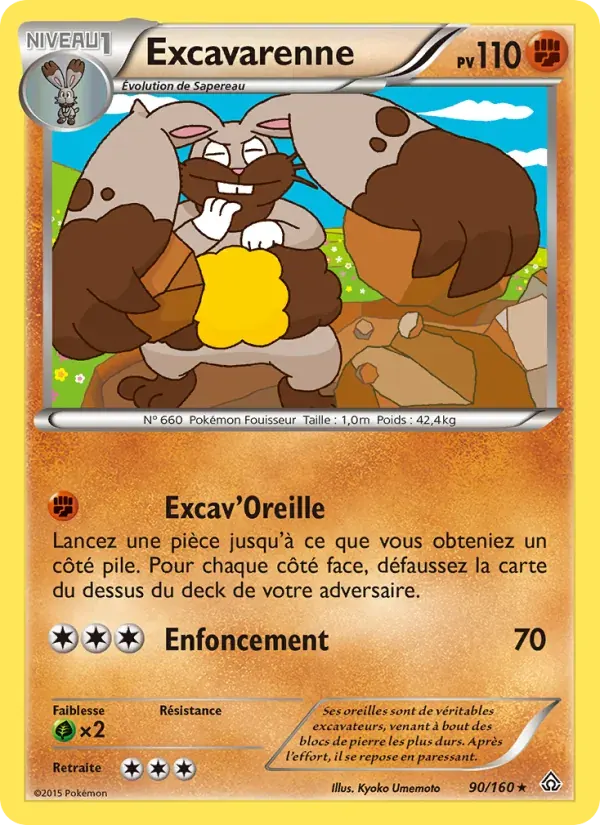 Excavarenne — Primo-Choc 90 French Pokémon card