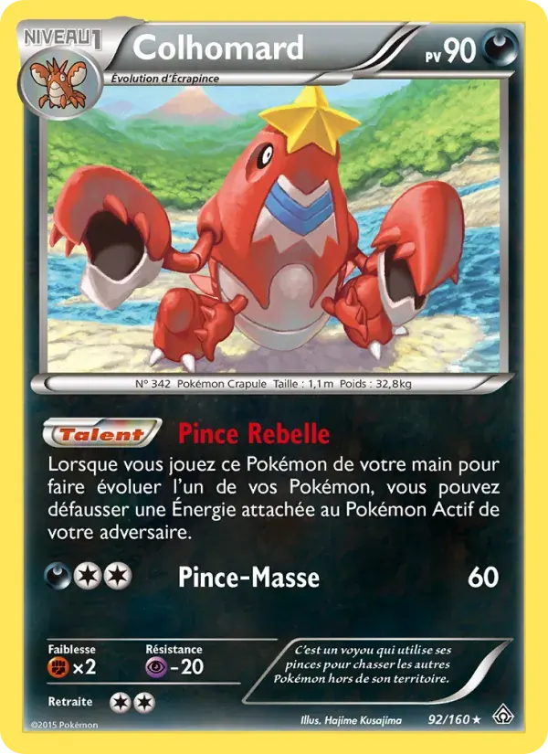 Colhomard — Primo-Choc 92 French Pokémon card