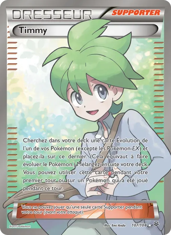 Timmy — Ciel Rugissant 107 French Pokémon card