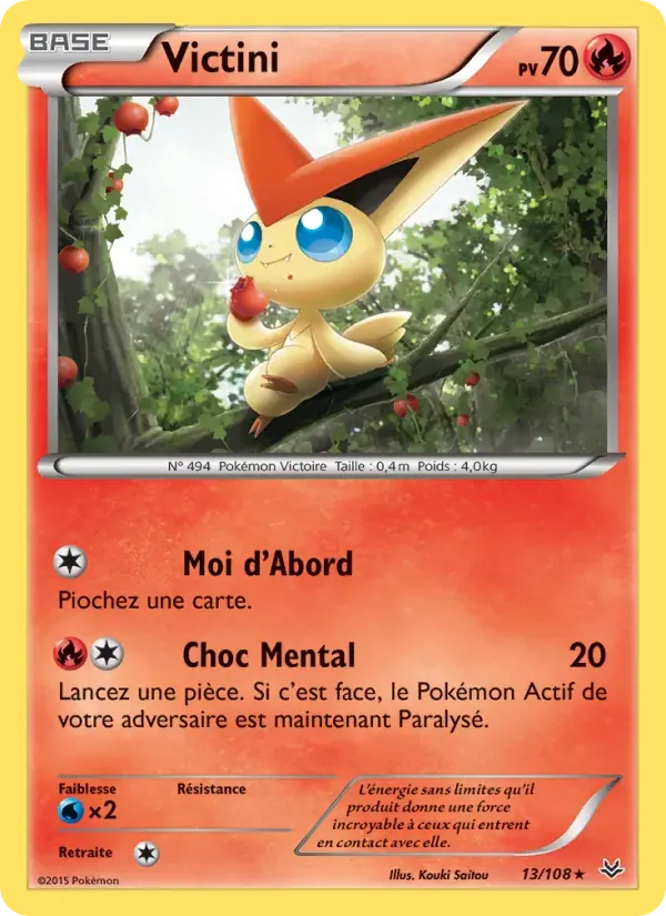 Victini — Ciel Rugissant 13 French Pokémon card