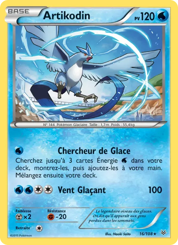 Artikodin — Ciel Rugissant 16 French Pokémon card