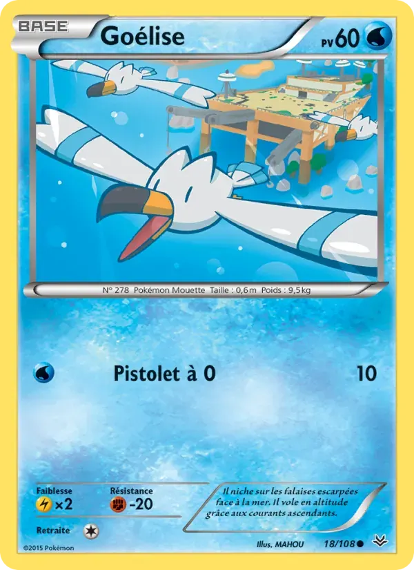 Goélise — Ciel Rugissant 18 French Pokémon card
