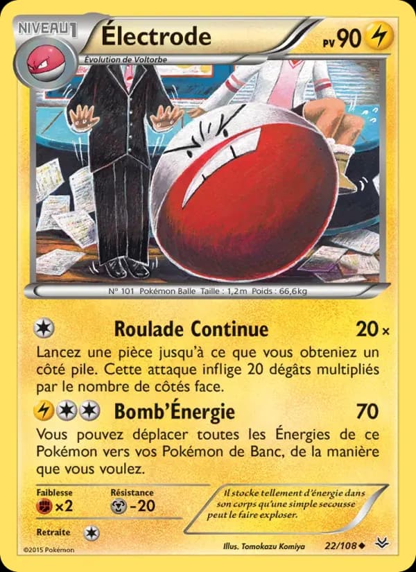 Électrode — Ciel Rugissant 22 French Pokémon card