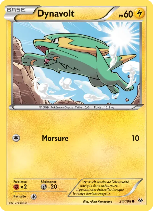 Dynavolt — Ciel Rugissant 24 French Pokémon card