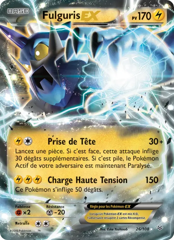 Fulguris EX — Ciel Rugissant 26 French Pokémon card