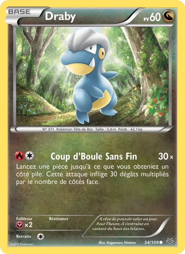 Draby — Ciel Rugissant 54 French Pokémon card