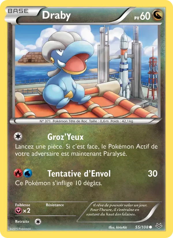 Draby — Ciel Rugissant 55 French Pokémon card