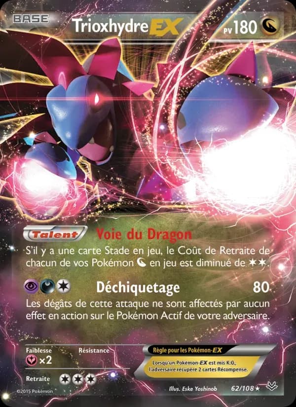 Trioxhydre EX — Ciel Rugissant 62 French Pokémon card