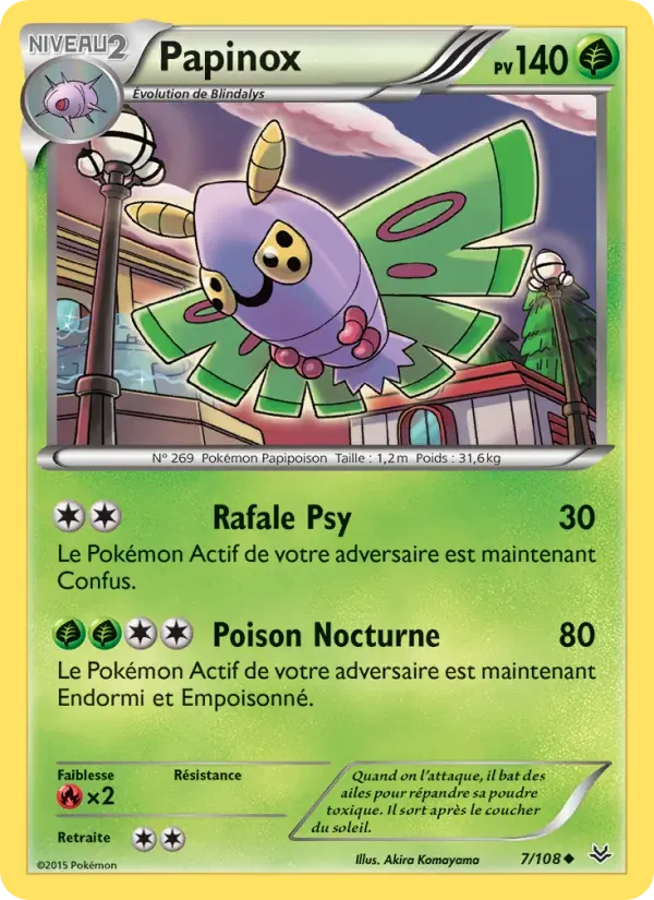Papinox — Ciel Rugissant 7 French Pokémon card