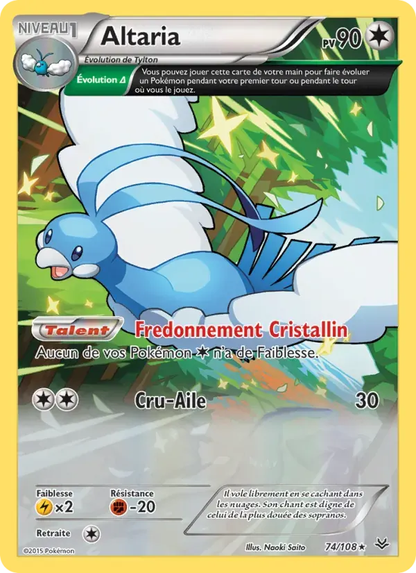 Altaria — Ciel Rugissant 74 French Pokémon card