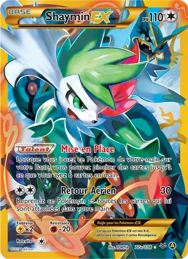 Shaymin EX — Ciel Rugissant 77a French Pokémon card